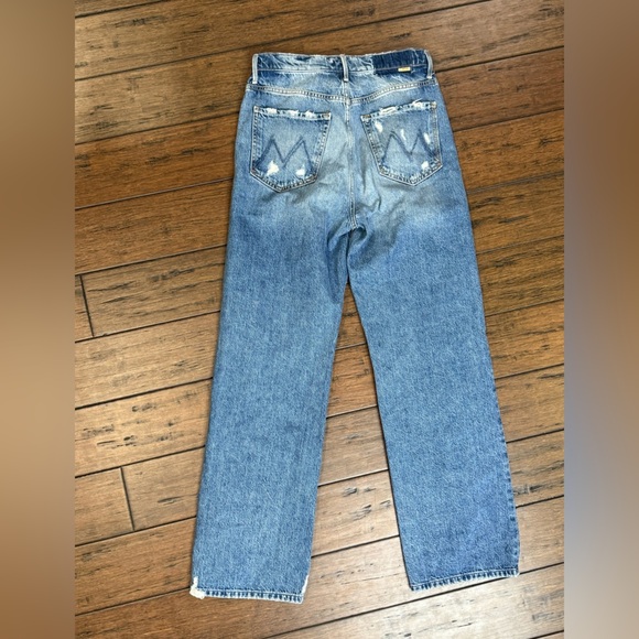 MOTHER Superior Denim High Waisted Tunnel Vision Sneak size 26 - Picture 3 of 15